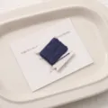 Dark blue No.72 nylon jade cord wound on packaging card for DIY handmade bracelets and weaving crafts. - 0.8mm 5m/Card / Navy Blue