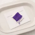 Purple jade cord winding card DIY handmade braided bracelet rope crafting material 72# - 0.8mm 5m/Card / Deep purple