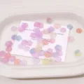 10mm acrylic five-petal flower beads colorful transparent spacer beads DIY jewelry making - 10mm (10g / Approx 80 Pieces) / Spring Blossoms