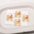 Kleurrijke acryl letter H bedels DIY sieraden accessoires voor handgemaakte kettingen en armbanden. - Letter H(BSD932)