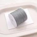 Gray jade cord thread spool for DIY handmade woven bracelets, necklaces and jewelry making crafts. - Silver Gray