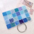 24-Grid Glass Seed Beads Box Blue Purple DIY Bracelet Necklace Beading Material Set - Blue Tones Style With 10 Steel Loops
