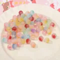 8mm Glas Farbverlauf Goldpunkte Perlen DIY Handgemachte Schmuck Zubehör Teile - Zufällige Mischfarben