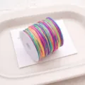 Colorful DIY woven nylon jade cord spool for handmade bracelets, necklaces and craft projects. - Seven Colors