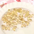 Transparante gele vlinder glasralen voor DIY handgemaakte sieraden armbanden en kettingen. - 14x10mm (10 Stuks/Verpakking) / Geel