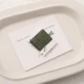 Dark green jade thread 72# wound on card for DIY handmade bracelet weaving craft materials - 0.8mm 5m/Card / Army Green