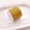 Golden jade cord for DIY handmade woven bracelets, necklaces, and pendant crafts. - Earthy Yellow