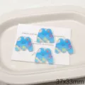 Blauwe acryl letter M hanger bedel DIY handgemaakte sieraden maken accessoire item - Letter M(BSD932)