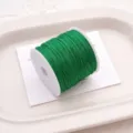 Green jade cord spool for DIY handmade bracelet necklace weaving, 72# nylon string. - Verdant