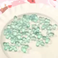 Lichtgroene glazen vlinder kralen variant, ideaal voor DIY handgemaakte armbanden en kettingen. - 14x10mm (10 Stuks/Verpakking) / Groen