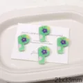 Kleurrijke acryl letter P hanger DIY bedel met bloemenmotief voor handgemaakte sieraden. - Letter P(BSD932)