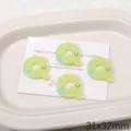 Acryl letter Q hanger DIY bedel groen gestreept schattig handgemaakte sieraden maken armband - Letter Q(BSD932)