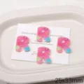 Kleurrijke acryl letter R hanger bedels DIY handgemaakte sieraden maken accessoires benodigdheden - Letter R(BSD932)