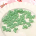 Groene vlinder glas losse kralen voor DIY handgemaakte sieraden armbanden accessoires - 14x10mm (10 Stuks/Verpakking) / Effen Groen