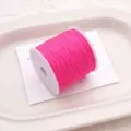 Pink nylon cord spool for DIY handmade braided bracelets necklaces and jewelry making crafts - Fluorescent Pink