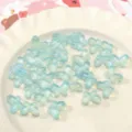 Lichtblauwe glazen vlinderkraaltjes voor DIY sieraden, ideaal voor handgemaakte armbanden en kettingen. - 14x10mm (10 Stuks/Verpakking) / Cyaan