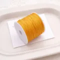 Yellow Jade Cord Spool 72# Thread for DIY Hand Woven Bracelets Necklaces and Jewelry Making - Orange