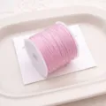 Pink nylon jade cord spool for DIY handmade braided bracelets and necklaces crafting supplies - Pink