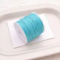 Light blue jade thread spool DIY handmade woven bracelet necklace string craft material - Peacock Blue