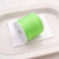 No.72 Jade Line DIY Handmade Braided Bracelet Necklace Cord Lime Green Spool Wire - Fluorescent Green