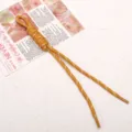Corde de parachute tressée jaune nœud romain accessoire fait main DIY variante item. - Jaune Terre