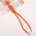 Lanyard in paracord arancione nodo romano accessorio in corda intrecciata DIY per borsa. - Arancione