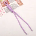 Corde de paracorde violette tressée à la main accessoire de sac bricolage matériel de bijoux. - Mauve Clair