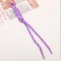 Corde de parachute tissée à la main violette porte-clés sac charme accessoire de bricolage créatif - Violet
