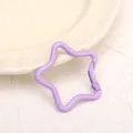 Lila Stern Federhaken, DIY Schlüsselanhänger Metallverschluss, Schmuck Zubehör Tasche. - Lila