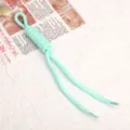 Cordino paracord verde menta macaron nodo romano fatto a mano DIY cinturino borsa. - Blu
