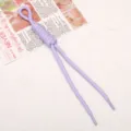 Corda per ombrello con nodo romano viola chiaro intrecciata a mano accessorio borsa DIY. - Viola chiaro