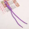 Corda di paracadute con nodo romano viola corda intrecciata a mano borsa fai da te ciondolo. - Viola scuro