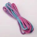 3.5mm Colorful Braided Hemp Rope DIY Craft Keychain Pendant Accessories Multicolored Cord - 3 Meters Pack (Approx 3.5mm) / #07 Pink Blue