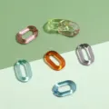 Colorful translucent acrylic U-shaped chain links open rings DIY jewelry accessories - Transparent U-Shape Buckle / 9x15mm 50 Pieces/Pack / Random Mixed Colors