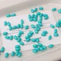 4x7mm glass solid color rice faceted beads for DIY handmade bracelets and jewelry making. - 52 Pieces/Pack / Turquoise Green