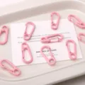 Crochets à ressort en métal rose pour porte-clés DIY et pendentifs de sacs faits à la main. - Rose