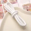 White 6mm PU braided leather rope cord for DIY handmade jewelry crafting accessories. - Approx. 6mm 1m/Pack / White