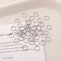 Stainless steel open jump rings for DIY jewelry making bracelets necklaces connectors 4-10mm - Silver Jump Rings / 0.8x7mm (200 Pieces/Pack)