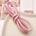 Cordón trenzado de PU rosa de 6mm, variante ideal para pulseras DIY, llaveros y accesorios de joyería. - Aprox. 6mm 1m/Paquete / Serie Rosa
