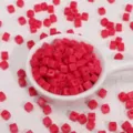 perles carrees roses 5mm en vrac trou droit bricolage fabrication de bijoux bracelet pieces - 144 Pièces/Paquet / Rose rouge