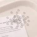 Stainless steel open jump rings for DIY handmade jewelry, bracelets and fine necklaces. - Silver Jump Rings / 0.8×5mm (200 Pieces/Pack)