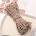 4mm core cotton rope sturdy braided cord for diy handmade tapestries bags and crafts use - Approx 3mm 10m/Bag / Khaki