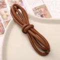 Brown PU leather braided rope cord DIY bracelet necklace jewelry accessories making material - Approx. 6mm 1m/Pack / Brown