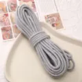 Grey cotton rope cord 4mm variant for DIY crafts, handmade bags and woven tapestries. - Approx 3mm 10m/Bag / Light Gray
