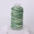 Green white gradient metallic cord for DIY handmade bracelets necklaces crafts braiding 1pc - Green White Gradient