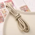 6mm Gold PU Braided Cord Leather Rope for DIY Jewelry Making Bracelets Keychains Accessories - Approx. 6mm 1m/Pack / Gold