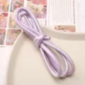 6mm PU metallic braided leather cord for DIY handmade bracelets, jewelry accessories and keychains. - Approx. 6mm 1m/Pack / Purple Series