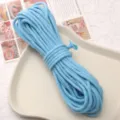 4mm core-spun cotton rope for DIY handmade weaving, tapestry, bags and craft projects. - Approx 3mm 10m/Bag / Light Blue