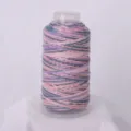 Segment dyed multicolored braided cord diy craft hand woven rope pink purple variant - Misty Pink Gradient