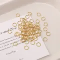 Gold stainless steel jump rings for DIY handmade jewelry making, bracelets and necklaces. - 0.8x6mm (20 Pieces/Pack)